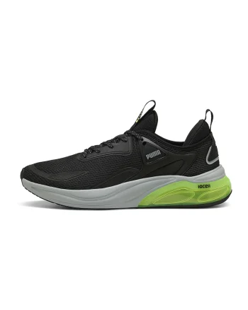 Pantofi Cell Thrill pentru alergare, Negru/Gri deschis/Verde lime