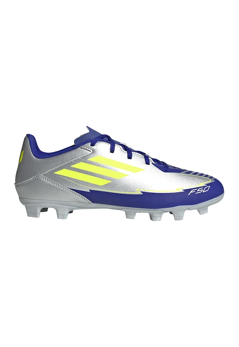 Pantofi pentru fotbal F50 Club Messi, Albastru/Argintiu