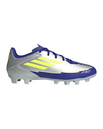 Pantofi pentru fotbal F50 Club Messi, Albastru/Argintiu