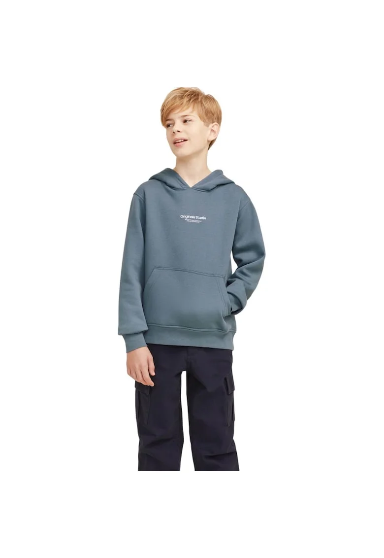 Hanorac JACK &JONES Vesterbro PO Hood JNR 40865, Albastru deschis