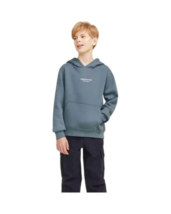 Hanorac JACK &JONES Vesterbro PO Hood JNR 40865, Albastru deschis