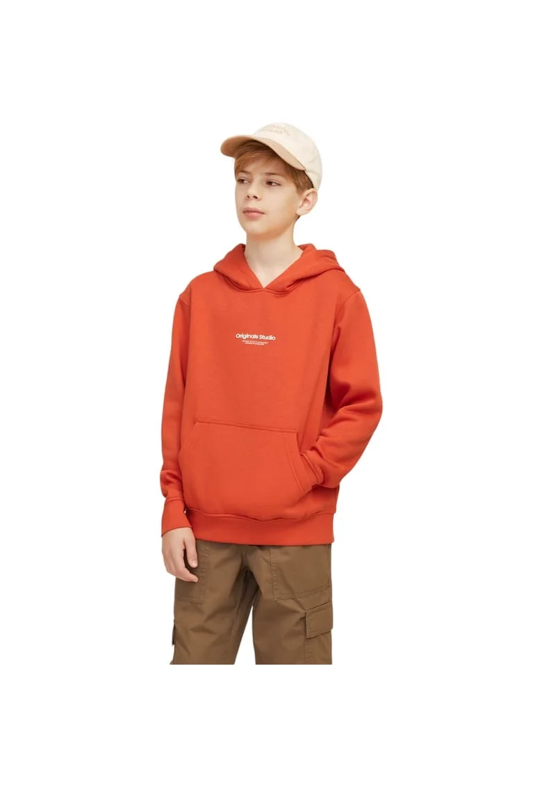 Hanorac JACK &JONES Vesterbro PO Hood JNR 40870, Portocaliu
