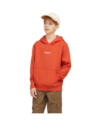 Hanorac JACK &JONES Vesterbro PO Hood JNR 40870, Portocaliu