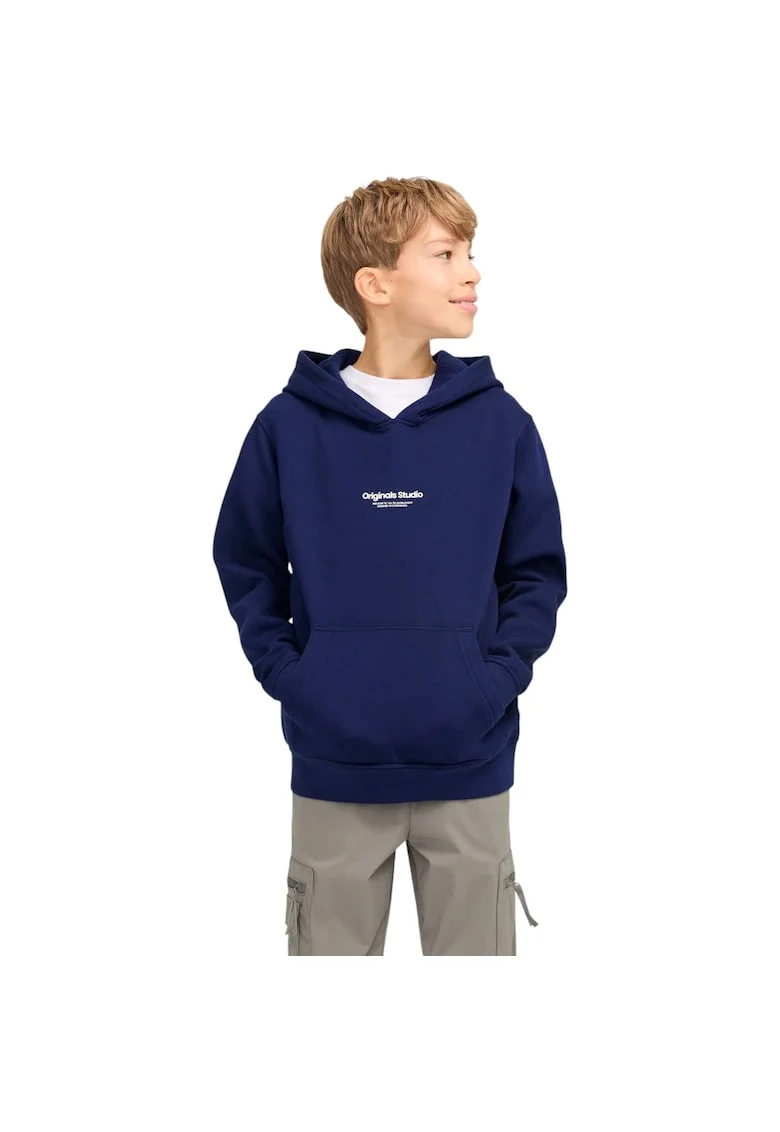 Hanorac JACK &JONES Vesterbro PO Hood JNR 40860, Albastru inchis