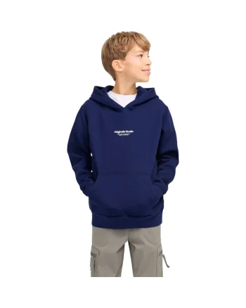 Hanorac JACK &JONES Vesterbro PO Hood JNR 40860, Albastru inchis