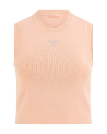 Top crop cu logo discret, Piersica