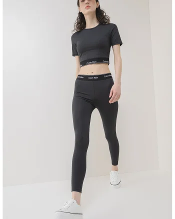 Tricou crop cu logo, pentru fitness, Gri antracit