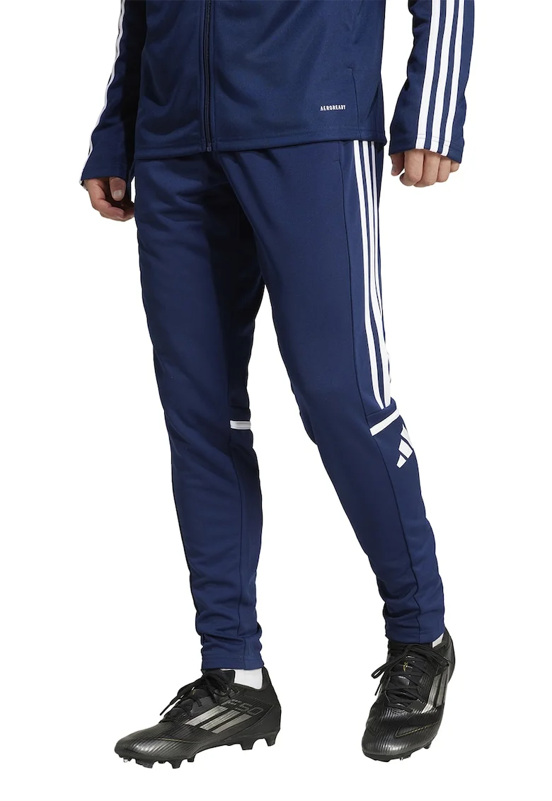 Pantaloni conici pentru fotbal Squadra 25, Alb/Albastru inchis