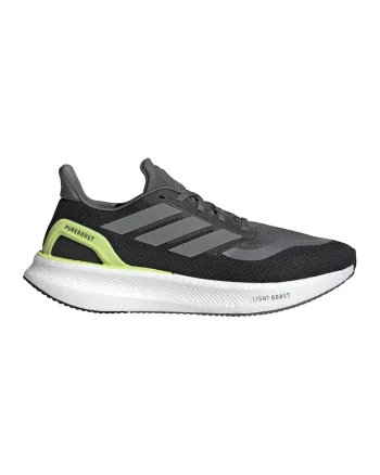 Pantofi Pureboost 5 pentru alergare, Negru/Verde lime