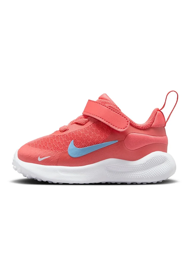 Revolution 7 Pantofi cu velcro, pentru alergare, Roz somon/Albastru deschis