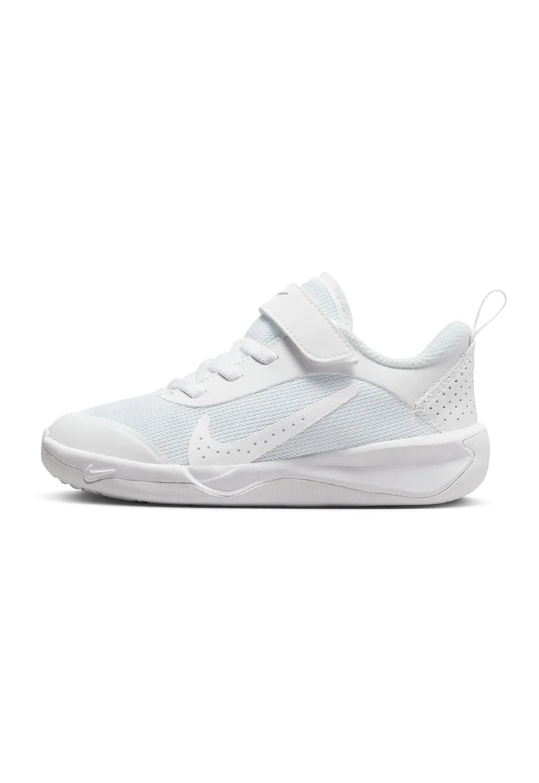 Pantofi Omni Multi-Court cu inchidere velcro pentru tenis, Alb optic