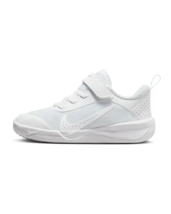 Pantofi Omni Multi-Court cu inchidere velcro pentru tenis, Alb optic