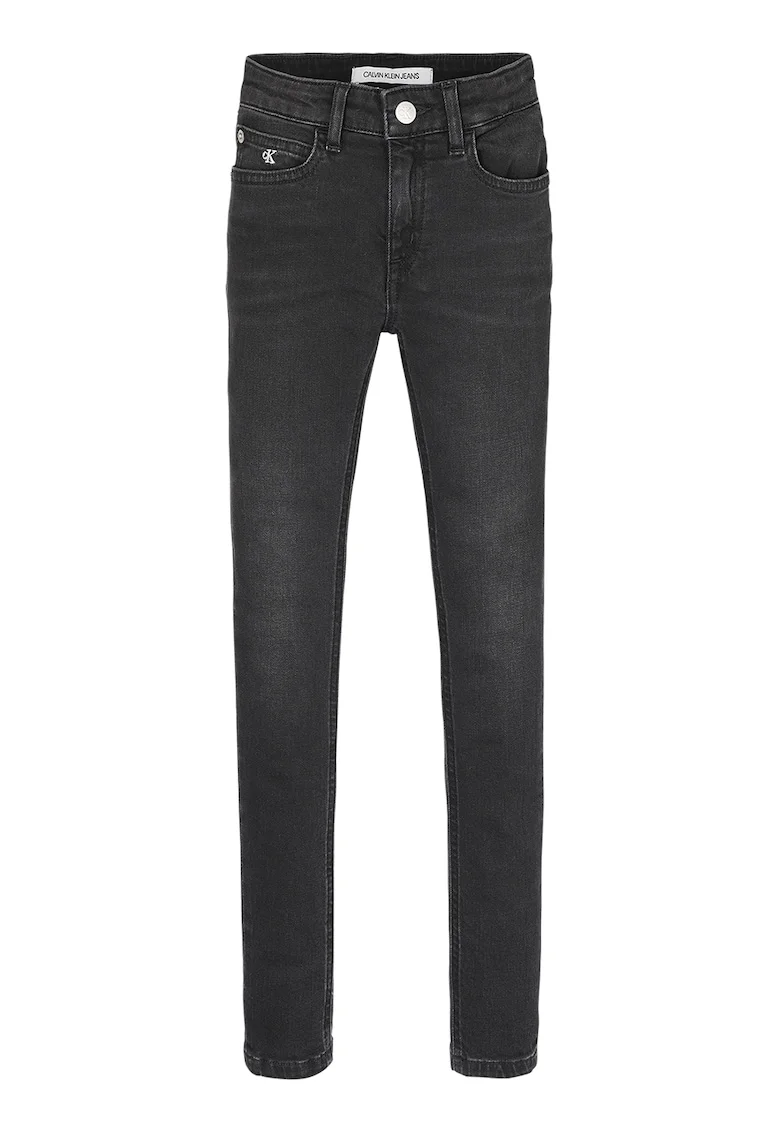 Blugi super skinny, Gri inchis