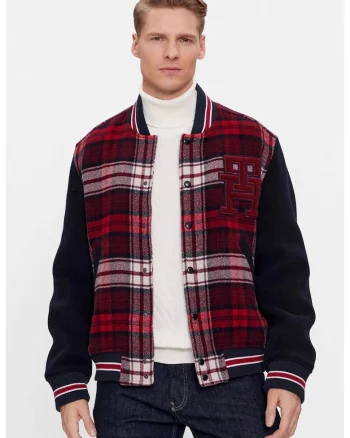Geaca bomber  Varsity MW0MW34023, Rosu