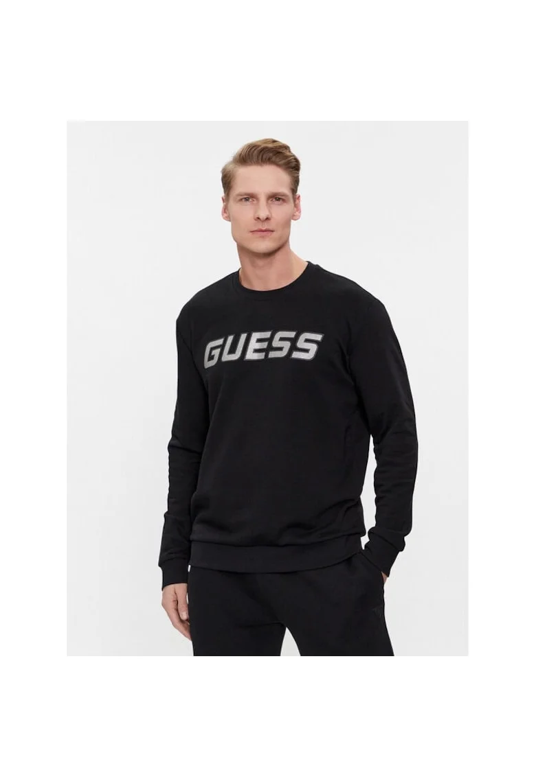 Bluza sport barbati,  400941, Negru, Bumbac