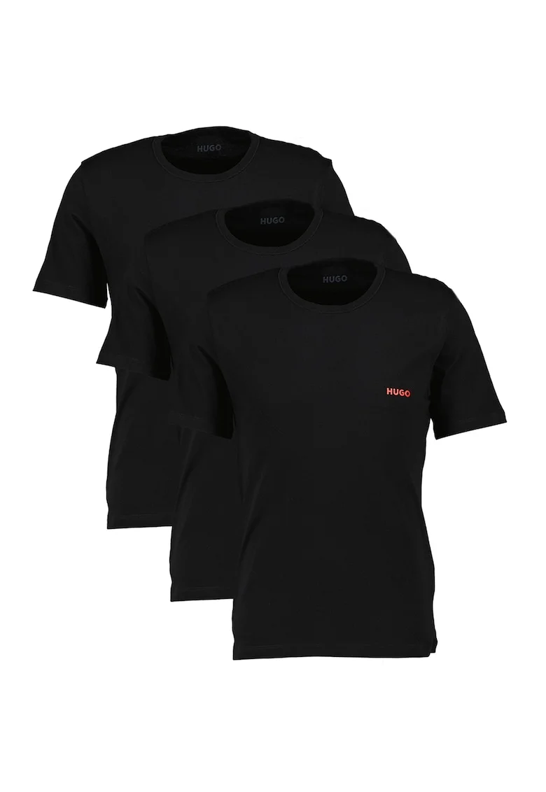 Set de tricouri regular fit de casa - 3 Piese, Negru