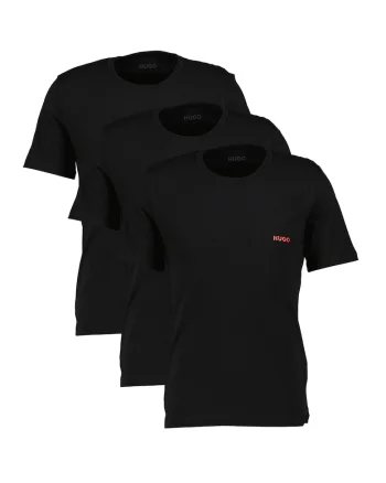 Set de tricouri regular fit de casa - 3 Piese, Negru