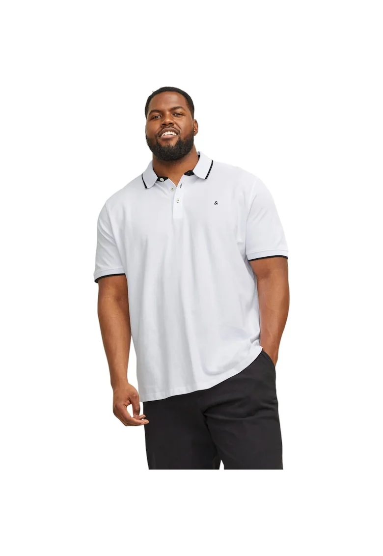 Tricou JACK &JONES Paulos Polo PLS 41558, Alb