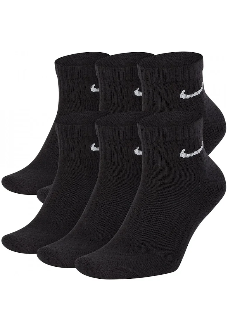 Set 6 perechi sosete  Everyday Cushioned Crew, negru, Negru