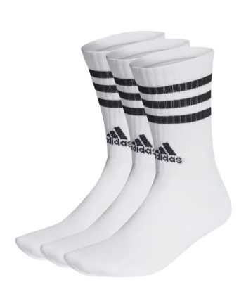 Set 3 perechi sosete  3s Cushioned Crew, alb, Alb