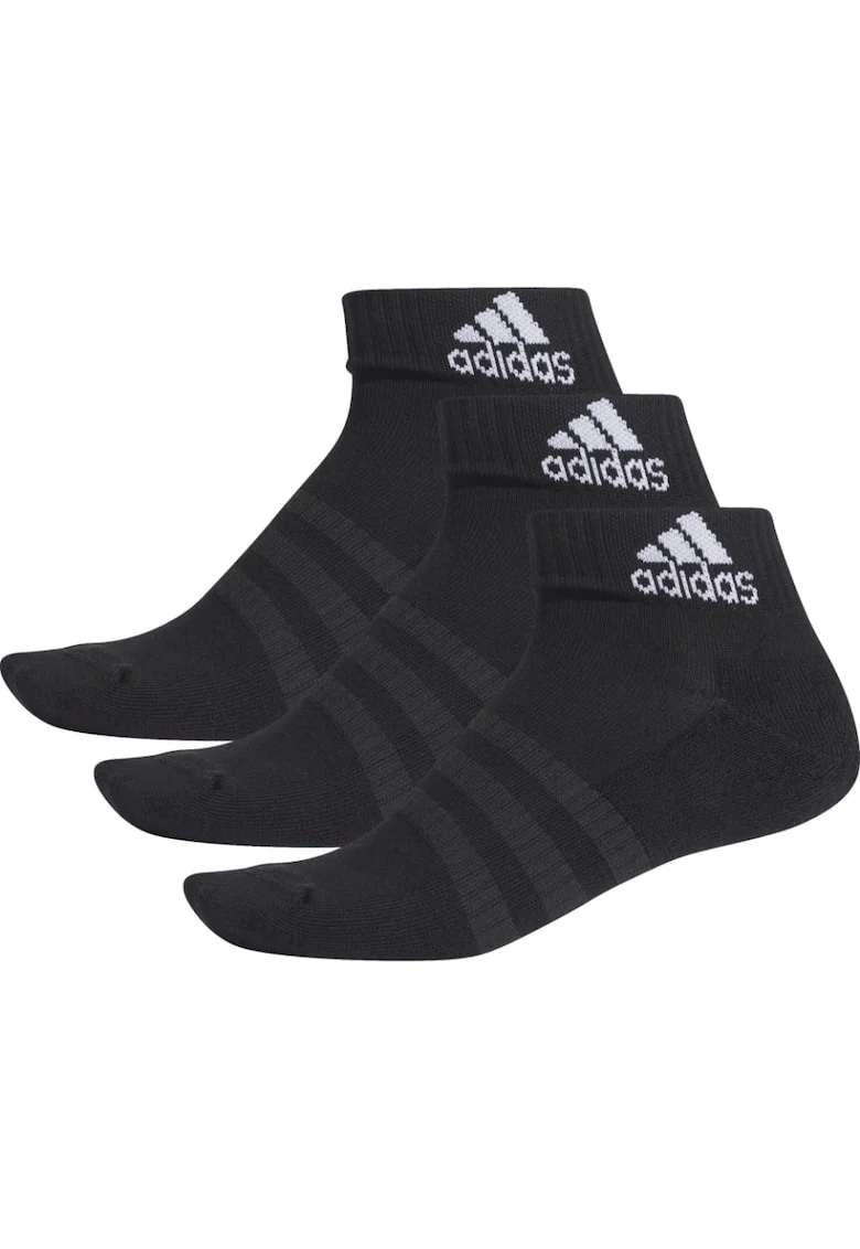 Set 3 perechi sosete  Cushioned Ankle, negru, Negru