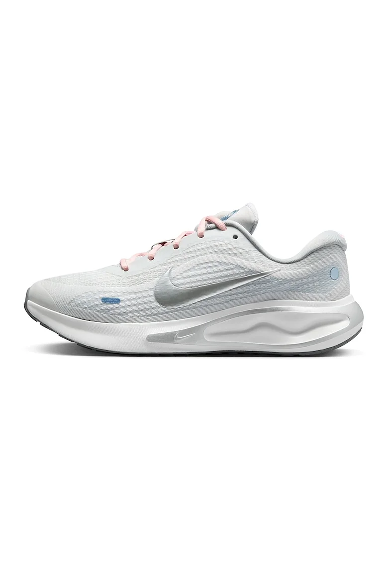 Pantofi Journey Run Road cu detalii reflectorizante pentru alergare, Gri deschis/Roz pal/Albastru deschis