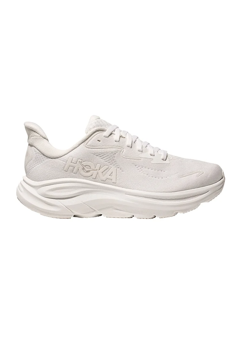 Pantofi Clifton 10 cu logo pentru alergare, Alb