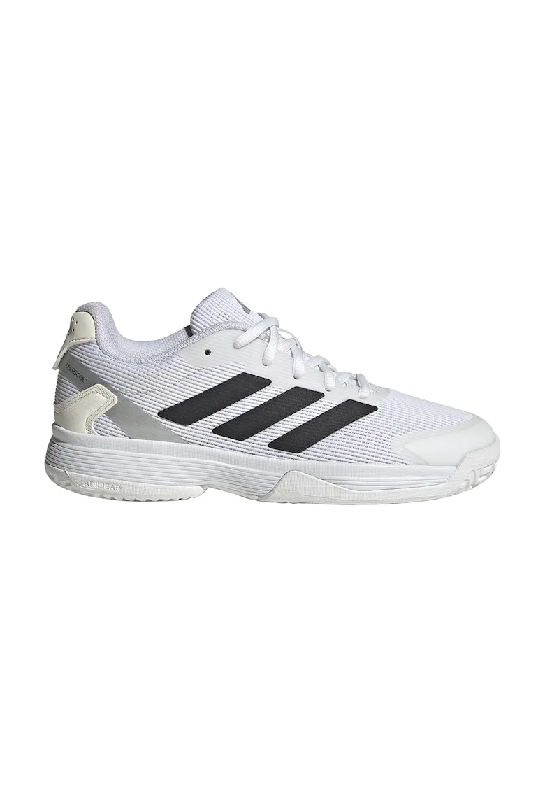 Pantofi Ubersonic cu detalii reflectorizante pentru tenis, Alb/Negru