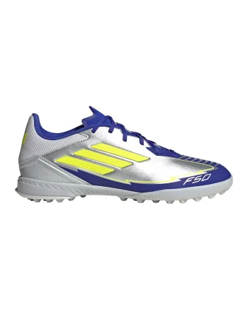 Pantofi pentru fotbal F50 League Messi, Albastru royal/Argintiu