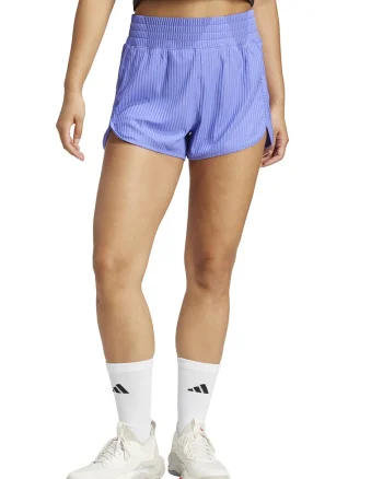 Pantaloni scurti striati pentru fitness Pacer, Albastru