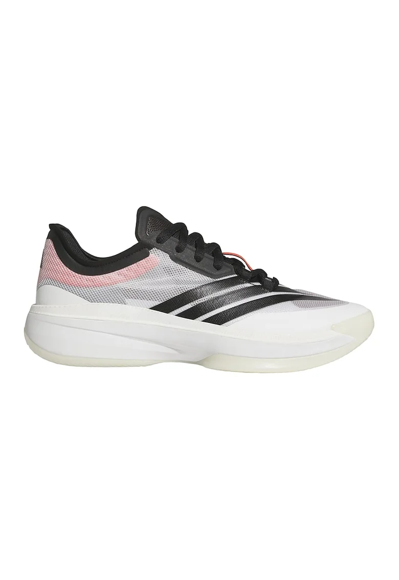 Pantofi pentru baschet Adizero Select 3.0, Alb/Negru/Roz prafuit