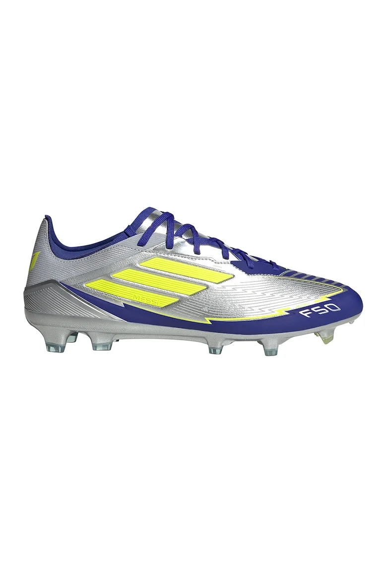 Pantofi cu crampoane pentru fotbal F50 Pro Messi, Albastru/Argintiu