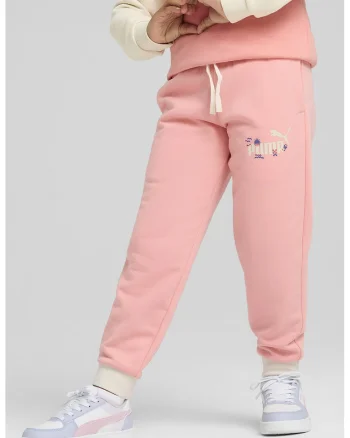 Pantaloni de trening cu buzunare laterale, Roz deschis