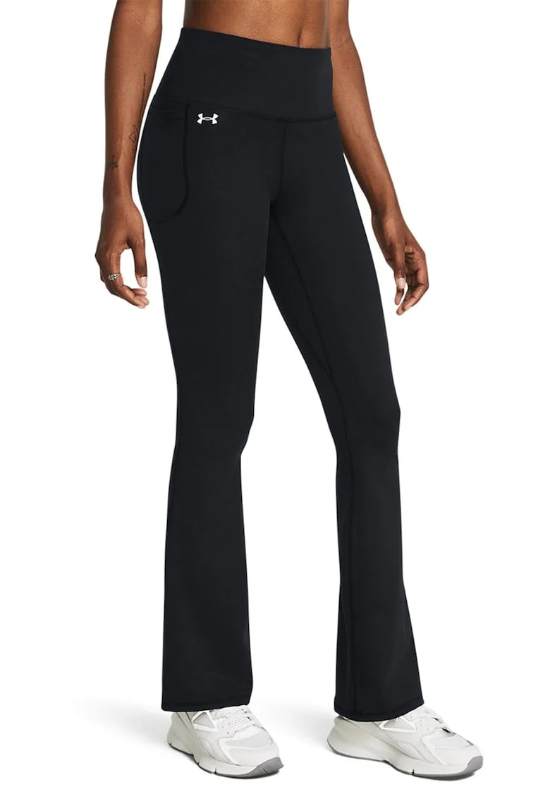 Pantaloni evazati pentru fitness Motion, Negru stins