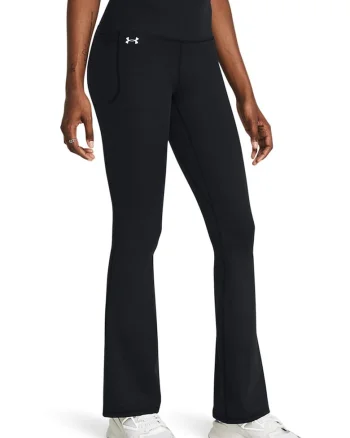 Pantaloni evazati pentru fitness Motion, Negru stins