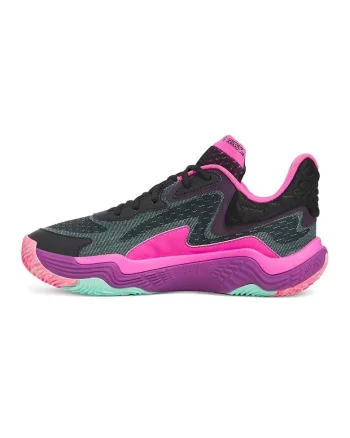 Pantofi pentru baschet Spawn 7, Negru/Roz