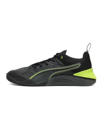 Pantofi cu detalii contrastante pentru fitness, Negru/Verde electric