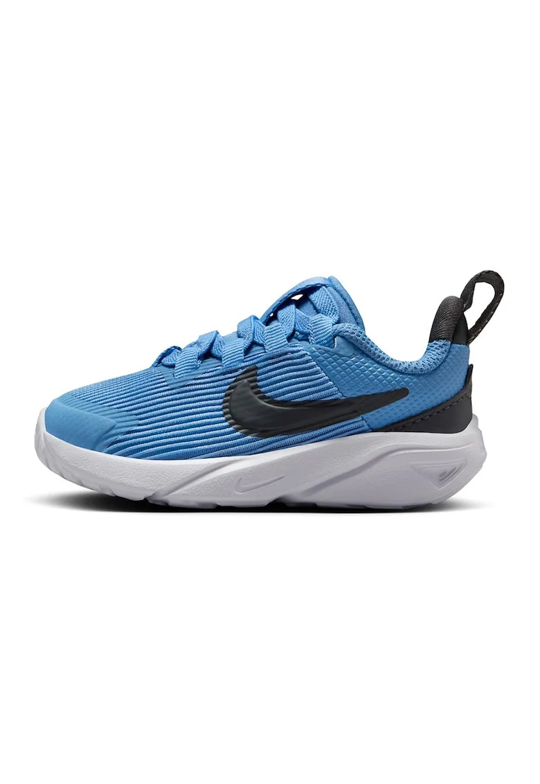 Pantofi cu insertii sintetice, pentru alergare Star Runner 4, Negru/Albastru lavanda