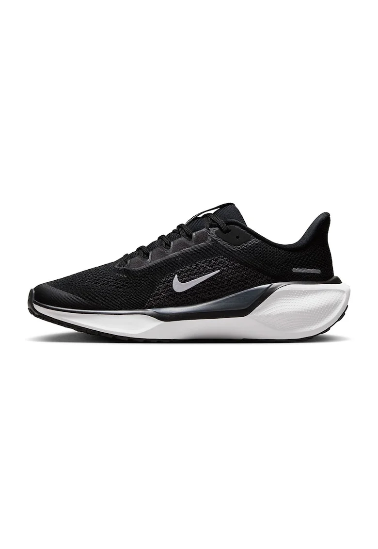 Pantofi Pegasus 41 din material textil cu aplicatie logo pentru alergare, Negru
