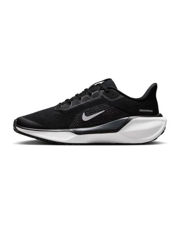 Pantofi Pegasus 41 din material textil cu aplicatie logo pentru alergare, Negru