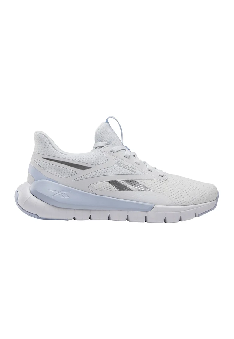 Pantofi cu sireturi pentru fitness Flex, Albastru glaciar/Alb murdar