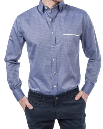 Camasa slim fit in carouri, Alb/Albastru