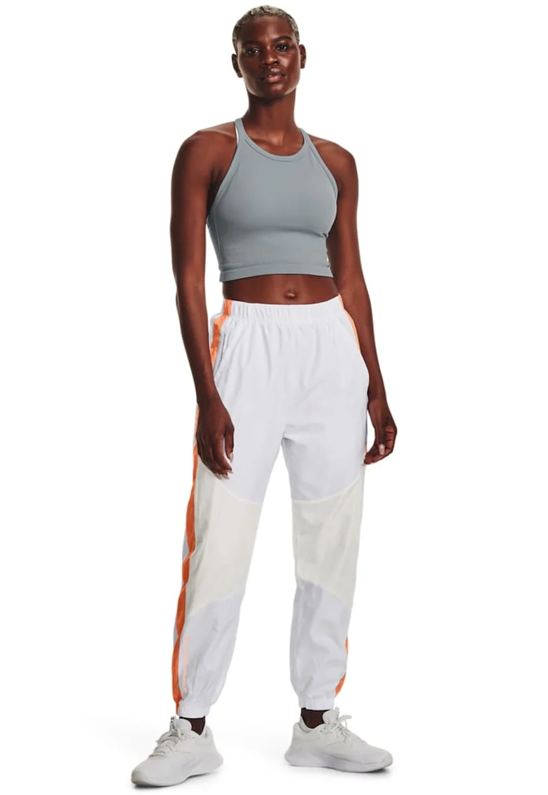 Pantaloni sport pentru antrenament Rush™ Woven, Alb/Portocaliu pal
