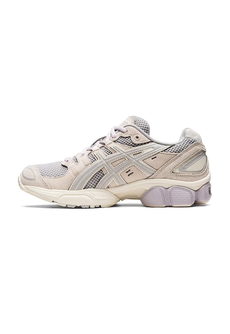 Pantofi cu garnituri textile Gel-Nimbus 9 pentru alergare, Gri deschis/Bej deschis