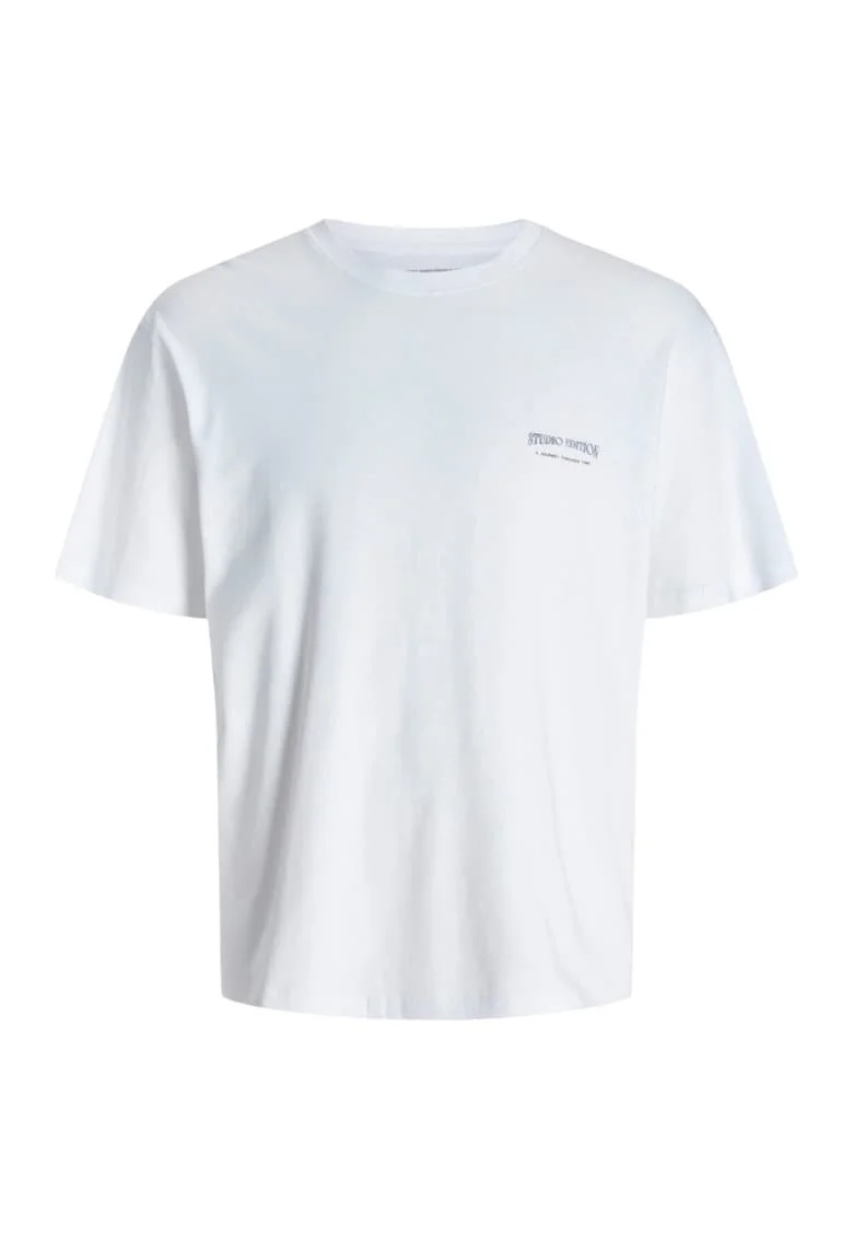Tricou JACK &JONES Lucca Graphic 42021, Alb