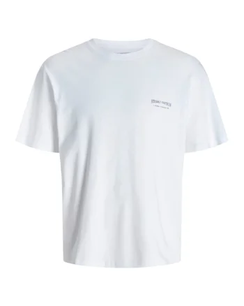 Tricou JACK &JONES Lucca Graphic 42021, Alb