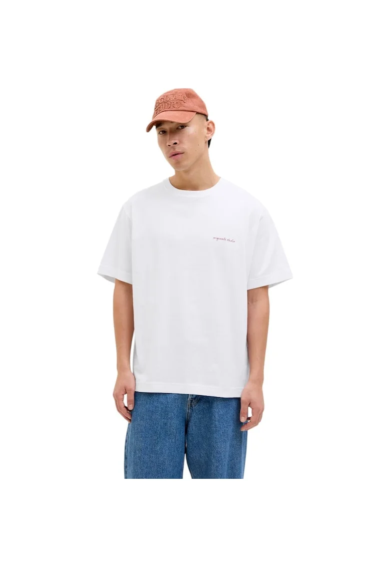 Tricou JACK &JONES Marrakesh Sketch 42012, Alb