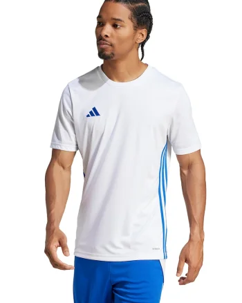 Tricou slim-fit pentru fotbal Tabela 23, Albastru royal/Alb optic