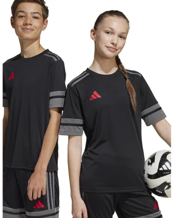 Tricou pentru fotbal Squadra 25, Rosu/Negru/Gri