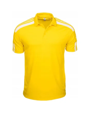 Tricou polo barbati,  Poliester, Negru, Galben